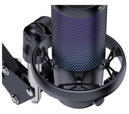 Feelworld VM1 AS USB Gaming Microphone with Boom Arm Black