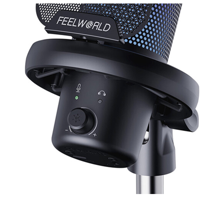 Feelworld VM1 AS USB Gaming Microphone with Boom Arm Black