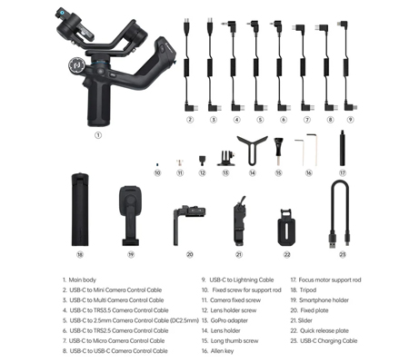 Feiyu Scorp Mini 2 Standard Gimbal Stabilizer Black