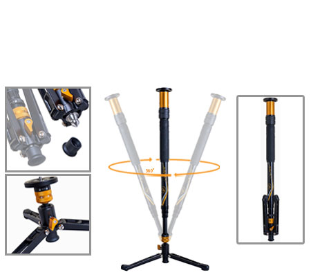 Fotopro AK-64+ Alumunium Quick Extend Monopod