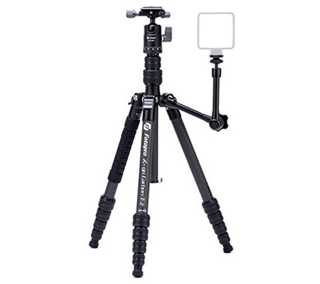 Fotopro X-GO Carbon E2 + 42QP Tripod Monopod With Magic Arm 11 Inch