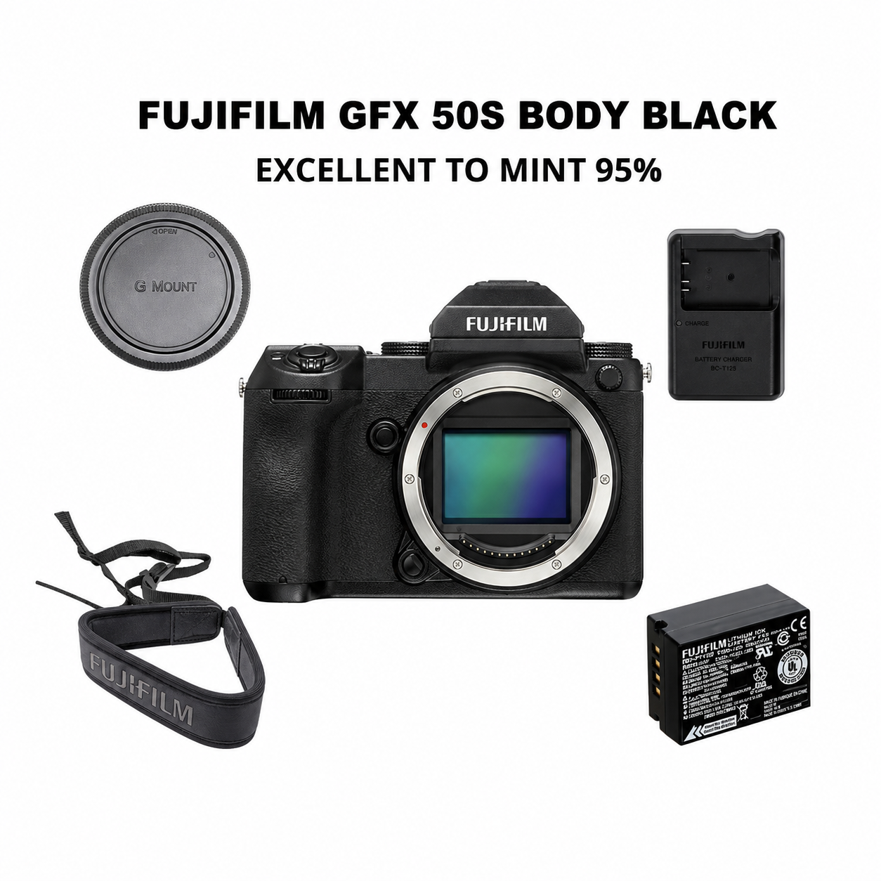 ::: USED ::: FUJIFILM GFX 50S BODY BLACK (EXMINT - 293) - CONSIGNMENT