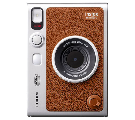 Fujifilm Instax Mini Evo Instant Camera Brown