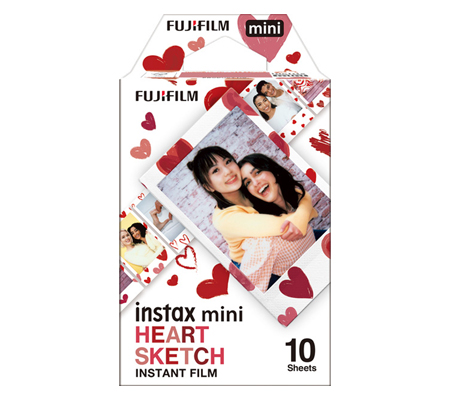 Fujifilm Instax Mini Paper Heart Sketch