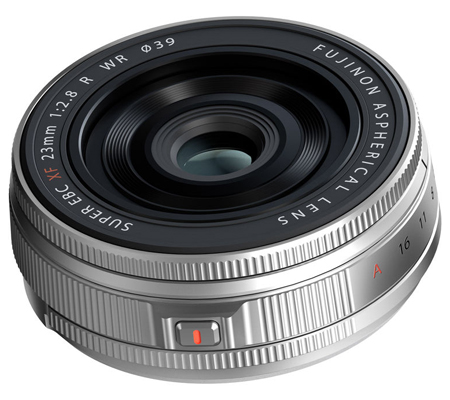 Fujifilm XF 23mm f/2.8 R WR Silver Lens