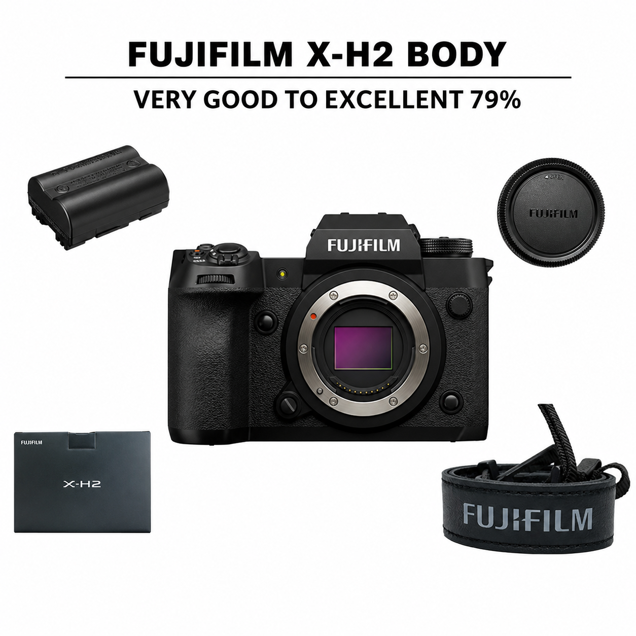 ::: USED ::: FUJIFILM X-H2 BODY (VG TO E -  007) SC: 22.331 - CONSIGNMENT