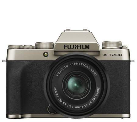 Fujifilm X-T200 kit XC15-45mm f/3.5-5.6 OIS PZ Champagne Gold