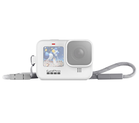 GoPro Sleeve + Lanyard For GoPro Hero 12 / Hero 11 / Hero 10 / Hero 9 (ADSST-002) White