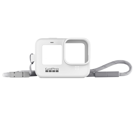 GoPro Sleeve + Lanyard For GoPro Hero 12 / Hero 11 / Hero 10 / Hero 9 (ADSST-002) White