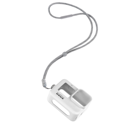 GoPro Sleeve + Lanyard For GoPro Hero 12 / Hero 11 / Hero 10 / Hero 9 (ADSST-002) White