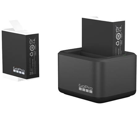 GoPro Dual Battery Charger + Dual Enduro Batteries for HERO 12/11/10/9 (ADDBD-211-AS)