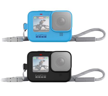 GoPro Sleeve + Lanyard For GoPro Hero 12 / Hero 11 / Hero 10 / Hero 9 (ADSST-001) Black