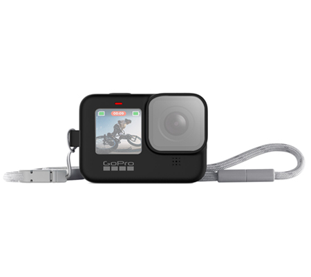 GoPro Sleeve + Lanyard For GoPro Hero 12 / Hero 11 / Hero 10 / Hero 9 (ADSST-001) Black