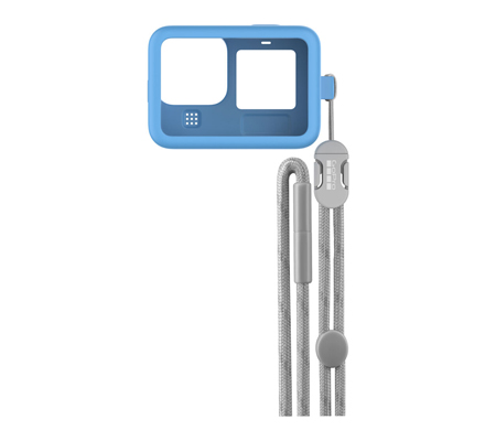 GoPro Sleeve + Lanyard For GoPro Hero 12 / Hero 11 / Hero 10 / Hero 9 (ADSST-003) Blue