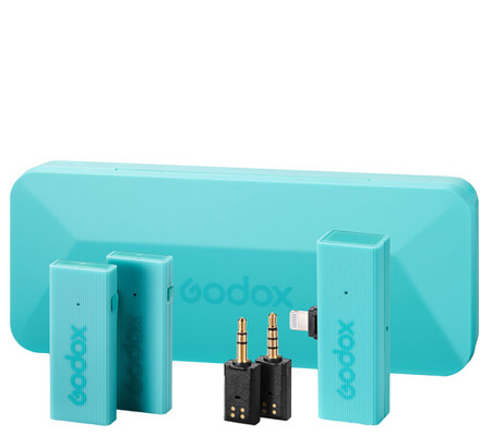 Godox MoveLink Mini LT Dual Wireless Microphone for Camera & iOS Device Macaron Green