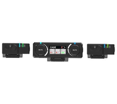 Hollyland Lark 150 Black Clip On Wireless Dual Microphone System
