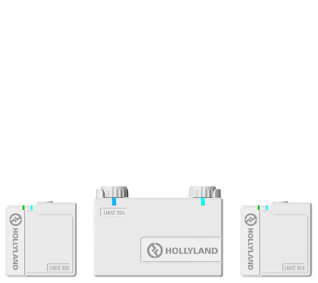 Hollyland Lark 150 White Clip On Wireless Dual Microphone System