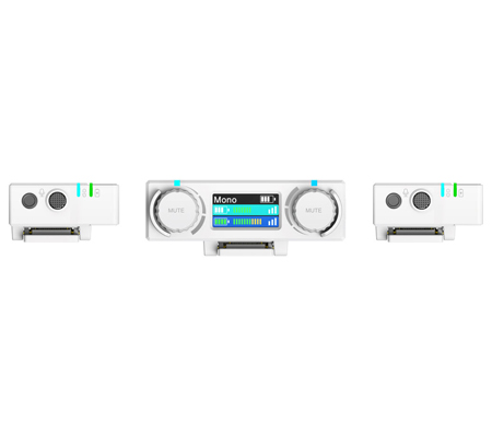 Hollyland Lark 150 White Clip On Wireless Dual Microphone System