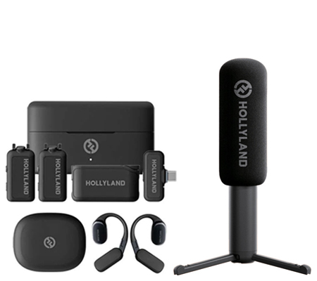Hollyland Lark Max 2 Ultimate Combo Wireless Microphone + Hollyland Interview Adapter