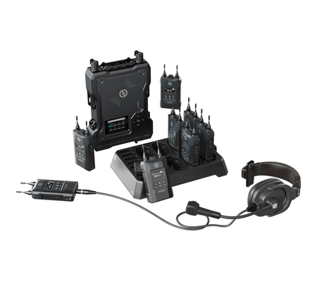 Hollyland Solidcom M1 Full-Duplex Wireless Intercom Solution 8 Beltpacks and Headsets