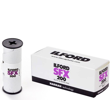 Ilford SFX 200 ASA 200 BW 120 Roll Film