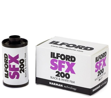 Ilford SFX 200 135 ASA 200 BW 35mm 36Exp Roll Film