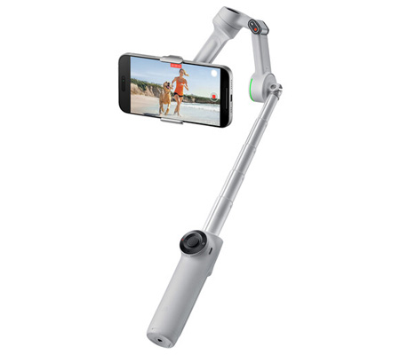 Insta360 Flow 2 Pro AI Tracker Bundle Smartphone Gimbal Stabilizer Stone Gray