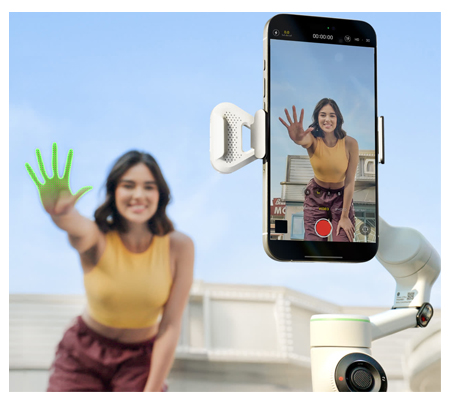 Insta360 Flow 2 Pro AI Tracker Bundle Smartphone Gimbal Stabilizer Stone Gray