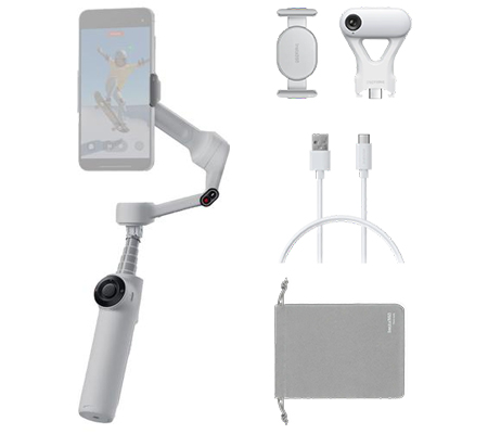 Insta360 Flow 2 AI Tracker Bundle Gimbal Stabillizer Stone Gray