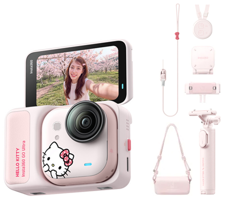 Insta360 GO Ultra Hello Kitty Limited Edition Sakura Pink