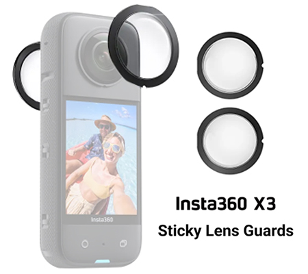 Lens Guards for Insta360 X3 Anti-Scratch Premiun Lens Protector Cap for  Insta 360 X3 Camera Sticky Protective Guard Accessories