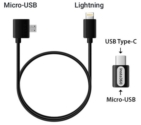 Insta360 iOS Transfer Cable Lightning ONE R/ ONE X