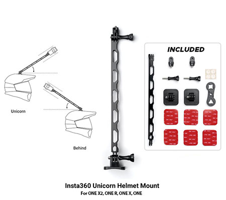 Insta360 Unicorn Helmet Mount for ONE X2, ONE R, ONE X, ONE