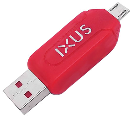 Card Reader IXUS OTG Micro USB Red