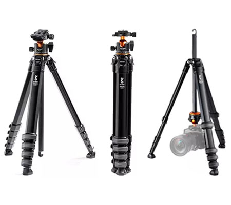 K&F Concept SP4022M3 Compact Travel Aluminium Tripod - KENTFAITH