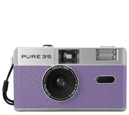 Kodak PURE35 Reloadable 35mm Film Camera KIT Violet Leather