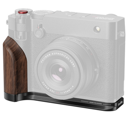 SmallRig L-Shape Mount Plate with Wooden Handle for Fujifilm GFX100RF Black 5266