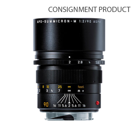 :::USED::: Leica 90mm f/2 APO Summicron-M ASPH Black (11884) Exmint Kode 063 Consignment