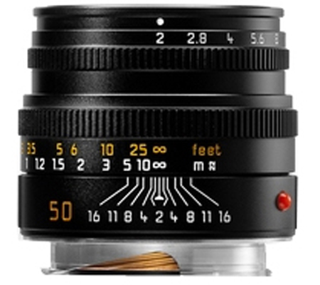 Leica 50mm f/2.0 Summicron-M Black (11826).