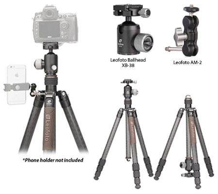 Leofoto Urban LX-284CT Tripod + XB-38 Ball Head + AM-2