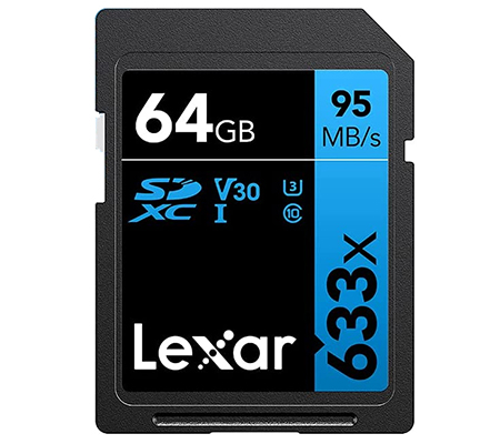 Lexar 64GB Professional 95MB/s UHS-I SDXC Memory Card (U3)