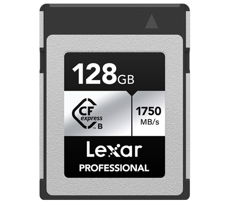 Lexar CFexpress Type B 128GB Professional Card Silver (Read 1750MB/s and Write 1300MB/s)