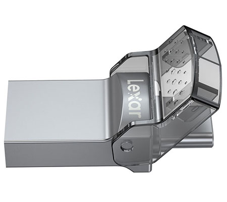 Lexar 64GB JumpDrive Dual Drive D35c OTG USB 3.0 Type-C