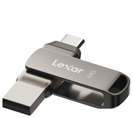 Lexar 64GB JumpDrive Dual Drive D400 USB 3.1 Type-C
