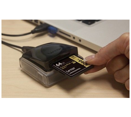 Lexar Professional USB 3.0 Dual-Slot Reader LRW400CRBAP