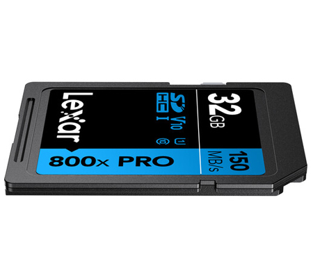 Lexar SDHC 32GB High-Performance 800x PRO UHS-I V10 (Read 150MB/s and Write 45MB/s)