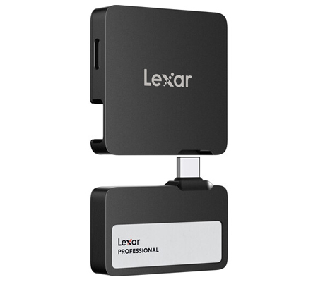Lexar Portable SSD 1TB Professional Go with Hub USB Type-C SL400 Black
