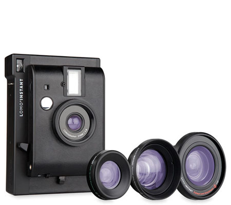 Lomography Lomo Instant Camera with 3-Lenses Black LI800B