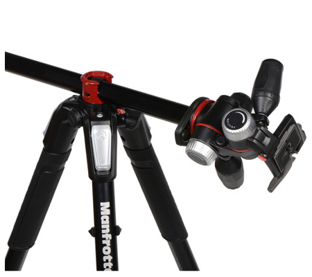 Manfrotto Aluminium Flatlay Horizontal Tripod with 3-Way Head (MK055XPRO3-3W)