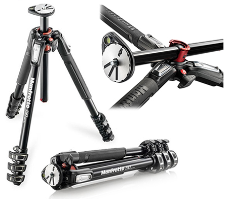 Manfrotto 190XPRO Aluminum 4-Section Tripod (MT190XPRO4)